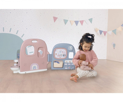 Qendër lojrash për kukulla Smoby Baby Care Doll Daycare, me aksesorë, palosëse, shumëngjyrëshe