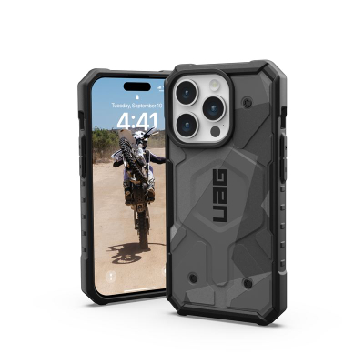 Mbulesë UAG Pathfinder SE Geo Camo për iPhone 15 Pro 6.1", magnet MagSafe, e zezë