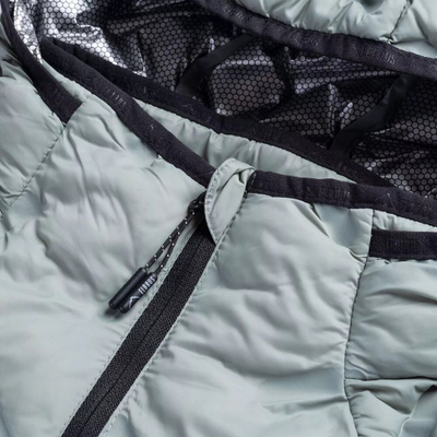Xhaketë e quiltuar Elbrus Huel Primaloft W, Primaloft Silver Insulation, me kapuç, e zezë