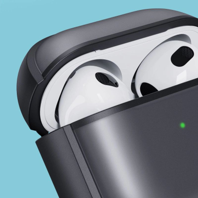 Mbrojtëse për kuti Tech-Protect Magmat, për Apple AirPods 4, gri mat