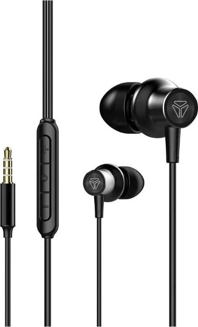 Kufje me kabllo Yenkee YHP 405BK, 3.5mm, mikrofon, të zeza