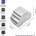 Furnizues energjie DIN Rail Qoltec 50920, 12V 4.5A, 54W, i bardhë
