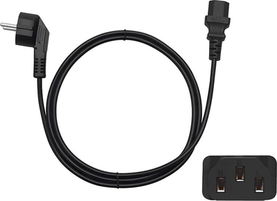 Kabllo rryme C13, 5m, prizë Schuko, e zezë