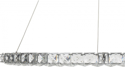 Lampë varëse Beliani MAGAT, LED, xham kristal, argjendi