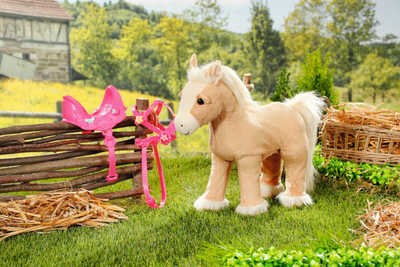 Lojë lodër kal Baby Born My Cute Horse, pelush, me gajre, bezhë