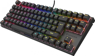 Tastierë Genesis Thor 303 TKL, mekanike Outemu Peach Silent, RGB, e zezë