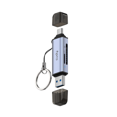 Lexues kartelash Cudy UH200 2 in 1, USB 3.0, USB A dhe USB C, gri