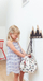 Çantë lodrash Play&amp;Go Mini Supergirl, canvas, shumëngjyrëshe