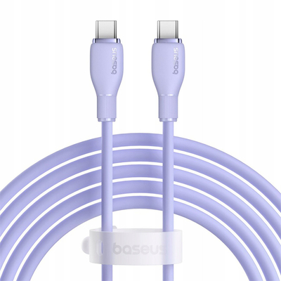 Kabllo USB C në USB C Baseus Pudding, 2m, 100W, vjollcë