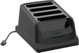 Karikues baterish Zebra CRDCUP-TC2L4B-01, me 4 vende, për TC22 edhe TC27, ngjyrë e zezë