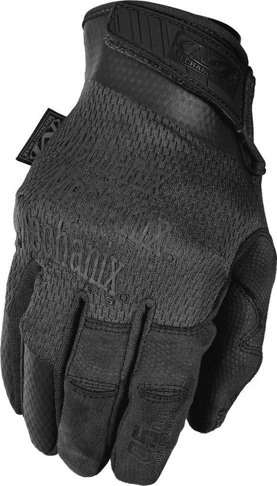 Тактички ракавици Mechanix Wear Pursuit D5, AX Suede, затворање со лента, црни