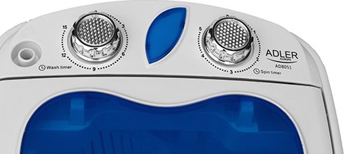 Lavatriçe portative Adler Rotor AD 8051, 3kg, 400W, e bardhë 2