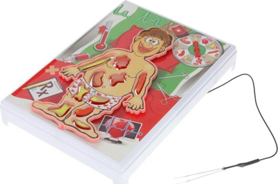 Lojë tavolinë Crazy Doctor, operacion kirurgjik, 10 pjesë trupi, shumëngjyrëshe