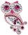 Brosh Owls Old Pink II, rozë