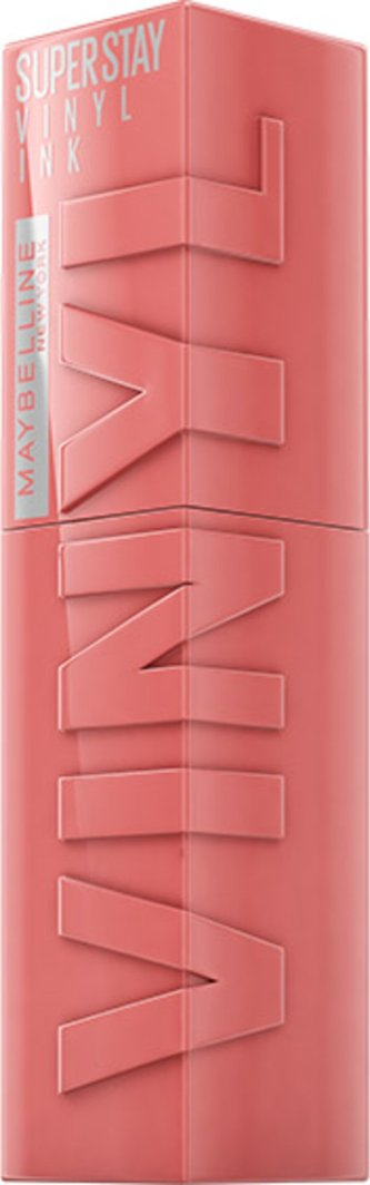 Ruj i lëngshëm Maybelline New York SuperStay Vinyl Ink 100 Charmed, qëndrueshmëri e gjatë, 4.2ml