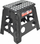 Stol i palosshëm Large Folding Step Stool, kapacitet 150kg, plastikë e zezë