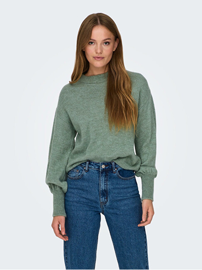 Triko ONLY ONLJADA 15312944 Granite Green
