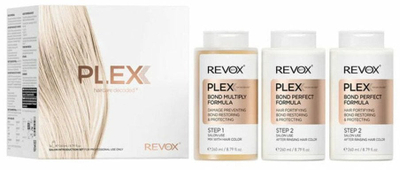 Set trajtimi flokësh Revox Plex Decoded Hair Lot, 3 copë, për flokë të dëmtuar
