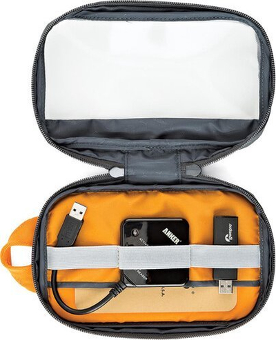 Çantë organizuese Lowepro GearUp Pouch Mini, xhepës, materiale të ricikluara, gri