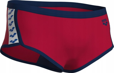 Rroba banje për burra Arena Icons Swim Low Waist, që nuk i bën dëm klori, thahen shpejt, të kuqe me navy