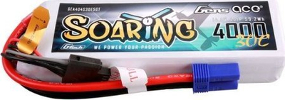 Bateri LiPo Gens Ace Tattu G-Tech Soaring 4000mAh, 14.8V 4S, 30C