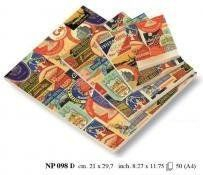 Fletore dekorative Rossi Stamps, A4, 50 fletë, ngjyrë krem