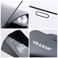 Qelq mbrojtës Veason 6D Pro për iPhone 14 Pro, set 10 copë, 0.3mm, i zi