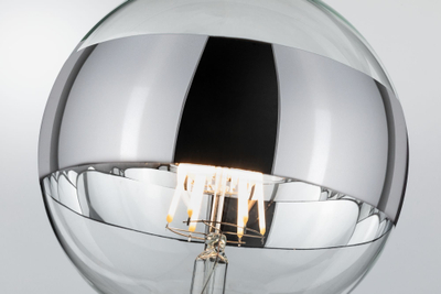 Llampë LED Paulmann G125 Mirror Ring, 6W, 520lm 2700K, E27, argjendi, e zbehsme