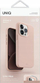 Mbrojtëse telefoni Uniq Lino Hue për iPhone 15 Pro 6.1", MagSafe, rozë
