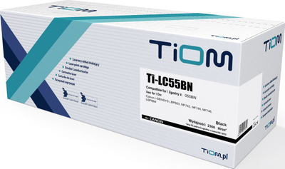 Toner printeri Tiom 055BN Ti LC55BN, zëvendësues, i zi