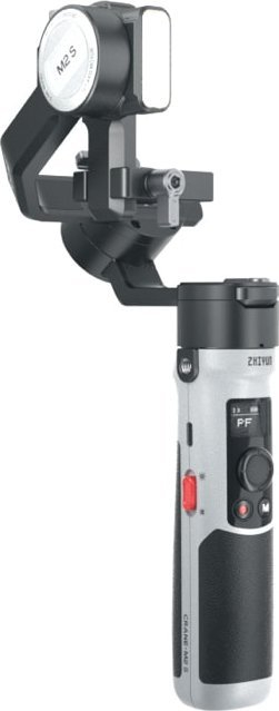 Stabilizator dore Zhiyun Crane M2S, 3 aksesh, për kamera dhe telefon, gri e zezë