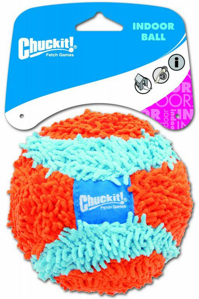 Lodër top për qen Chuckit Indoor Ball, i butë, për përdorim brenda në shpi, portokalli