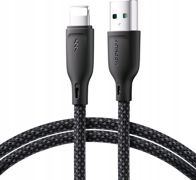Kabllo karikimi Joyroom Multi Color Series SA34 AL3, USB A në Lightning, 3A, 1m, ngjyrë e zezë