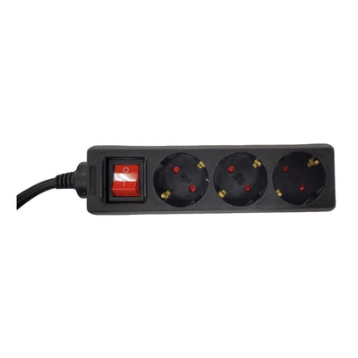 Zgjatues elektrik Spacer PP-3-15B, 3x Schuko, 1.5m, i zi