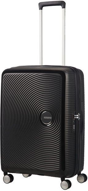 Куфер American Tourister SoundBox Medium, полипропилен, со проширување, црн