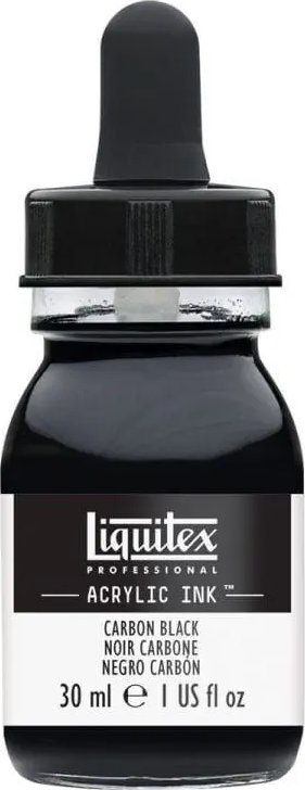 Bojë akrilike Liquitex Professional Acrylic Ink 337, 30ml, Carbon Black, e zezë