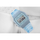 Orë dore Casio Quartz, drejtkëndore, me rezinë, blu e errët