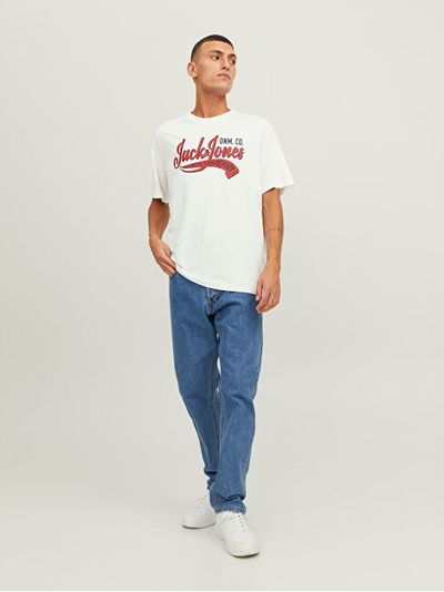 Maicë Jack&Jones JJELOGO Standard Fit 12233594 Cloud Dancer
