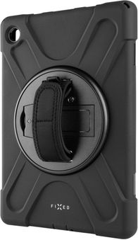 Mbulesë tableti Fixed Rugged për Samsung Galaxy Tab A11+, me rrip dhe mbajtëse, e zezë