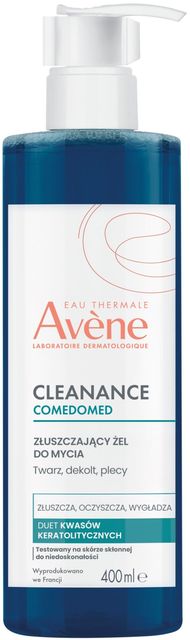 Xhel pastrues Avene Cleanance Comedomed, eksfoliues fytyre, lëkurë me akne, 400ml