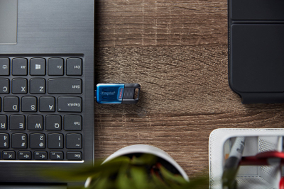USB мемориски стик Kingston DataTraveler 80, 256GB, USB-C 3.2, сив
