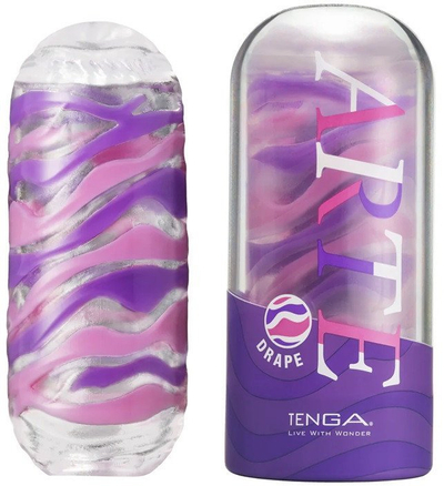 Lodër intime për burra TENGA Arte Drape, masturbator, e verdhë