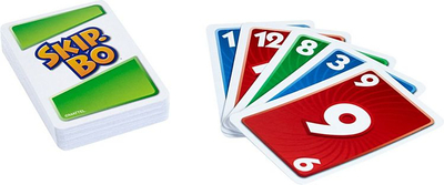 Loja me letra Mattel Skip Bo, strategjike, version gjerman