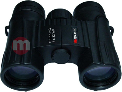 Durbin Braun Trekking 8x32 WP, nuk futet uji brenda, ngjyrë e zezë