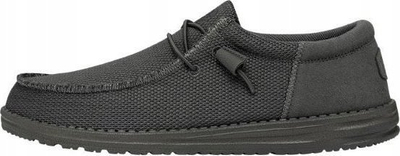 Atlete slip-on Heydude Wally Funk Mono për burra, me taban Flex &amp; Fold, të zeza