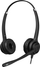 Kufje Axtel Elite UC, USB A, stereo, me mikrofon, të zeza