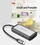 Adapter USB-C Vention TGAHB, 4x USB 3.0, PD, gri metalik