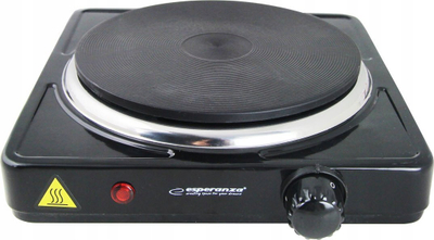 Plitë elektrike Haeger Disc, 1500W, diametër 16.5cm, e bardhë
