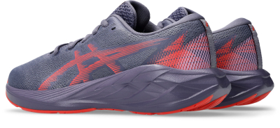 Këpucë sportive fëmijësh ASICS Novablast 5 GS, rrjetë tekstile, taban amortizues, gri