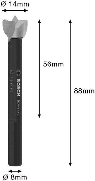 Freza Forstner Bosch 2608901823, 14 mm, gjatësi 88 mm